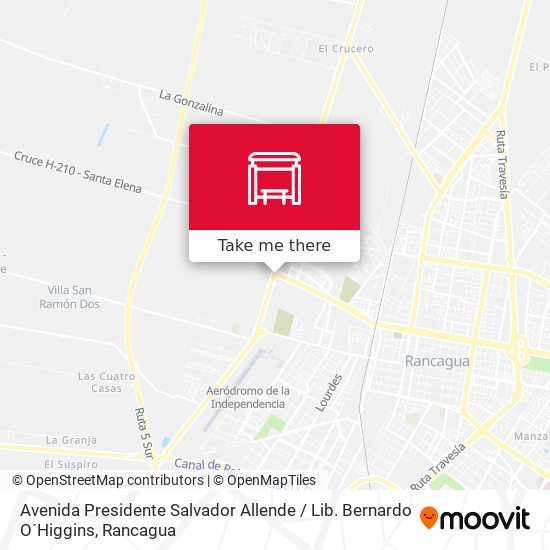 Avenida Presidente Salvador Allende / Lib. Bernardo O´Higgins map