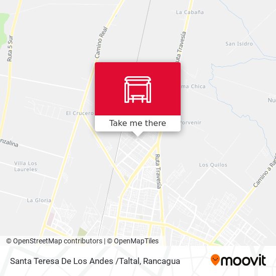 Mapa de Santa Teresa De Los Andes /Taltal