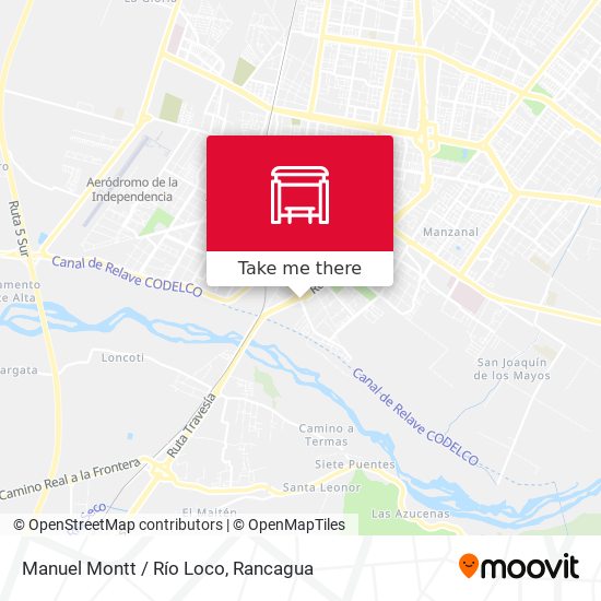 Manuel Montt / Río Loco map