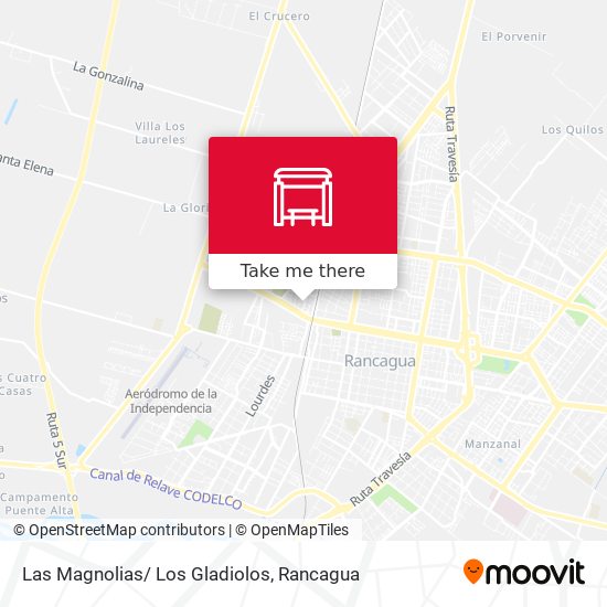 Las Magnolias/ Los Gladiolos map