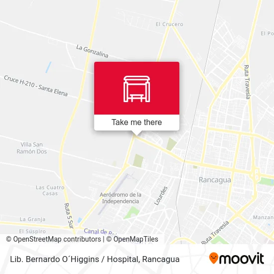 Lib. Bernardo O´Higgins / Hospital map