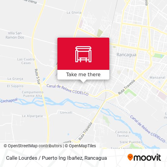 Calle Lourdes / Puerto Ing Ibañez map