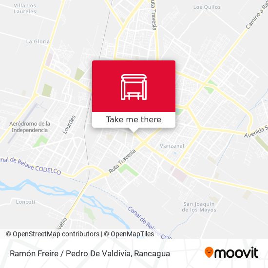 Ramón Freire / Pedro De Valdivia map