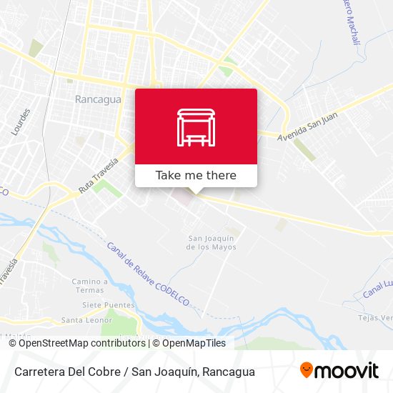 Carretera Del Cobre / San Joaquín map