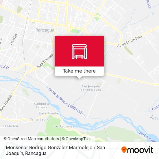 Monseñor Rodrigo González Marmolejo / San Joaquín map