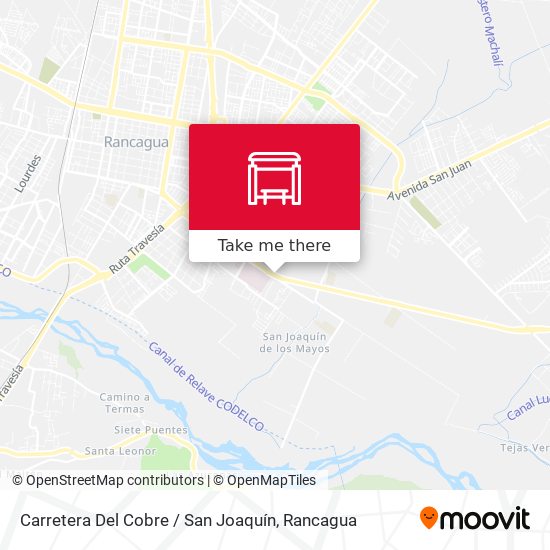 Carretera Del Cobre / San Joaquín map