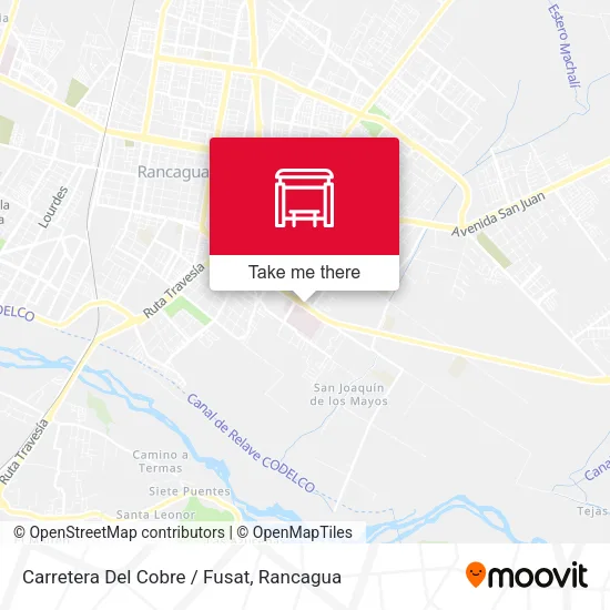 Carretera Del Cobre / Fusat map