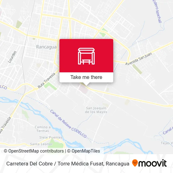 Mapa de Carretera Del Cobre / Torre Médica Fusat