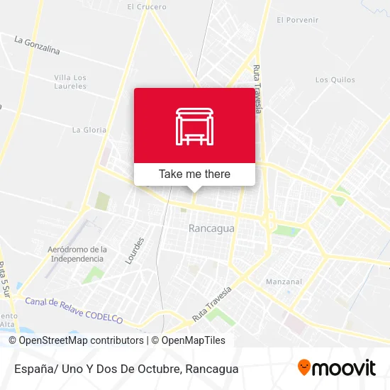Mapa de España/ Uno Y Dos De Octubre