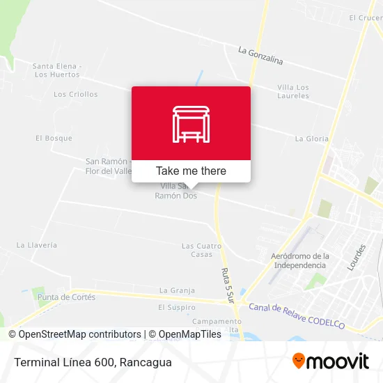 Mapa de Terminal Línea 600