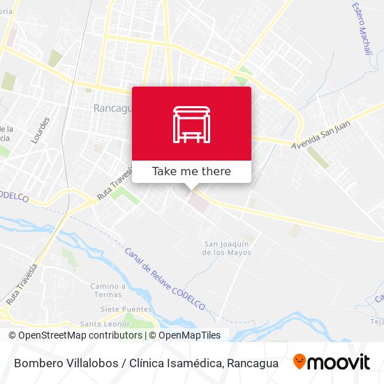 Bombero Villalobos / Clínica Isamédica map
