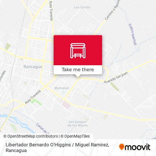 Libertador Bernardo O'Higgins / Miguel Ramirez map