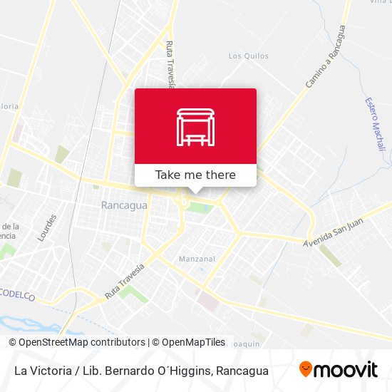 Mapa de La Victoria / Lib. Bernardo O´Higgins