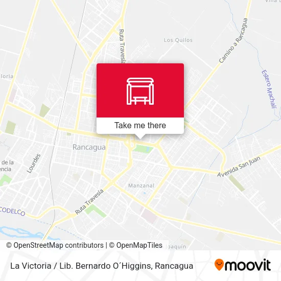 Mapa de La Victoria / Lib. Bernardo O´Higgins