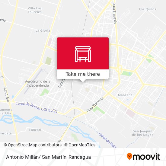 Antonio Millán/ San Martín map