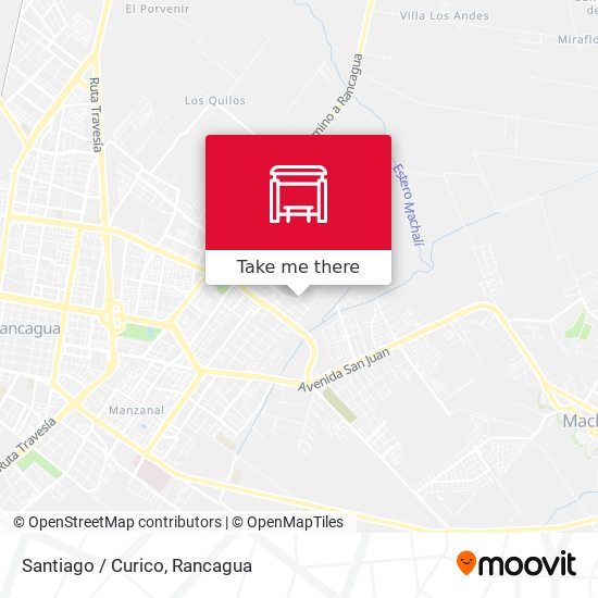 Mapa de Santiago / Curico