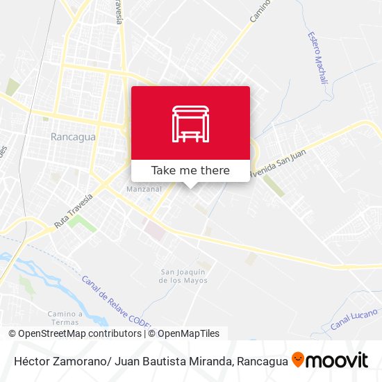 Héctor Zamorano/ Juan Bautista Miranda map