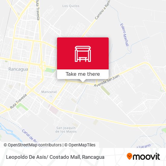 Mapa de Leopoldo De Asís/ Costado Mall