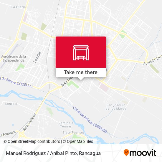 Manuel Rodriguez / Anibal Pinto map