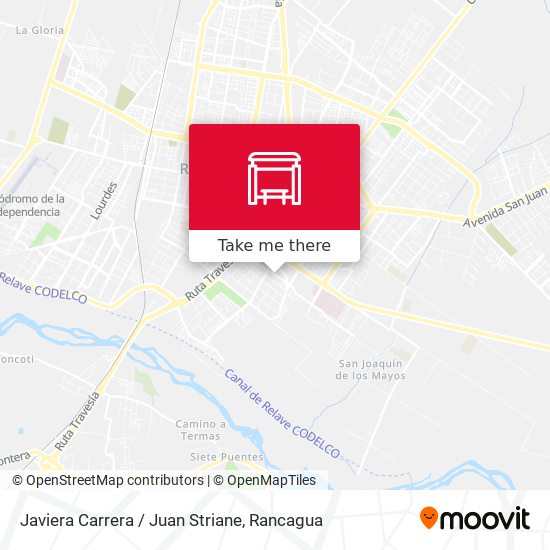 Mapa de Javiera Carrera / Juan Striane