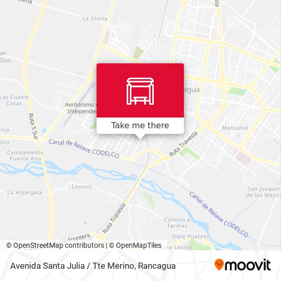 Avenida Santa Julia / Tte Merino map