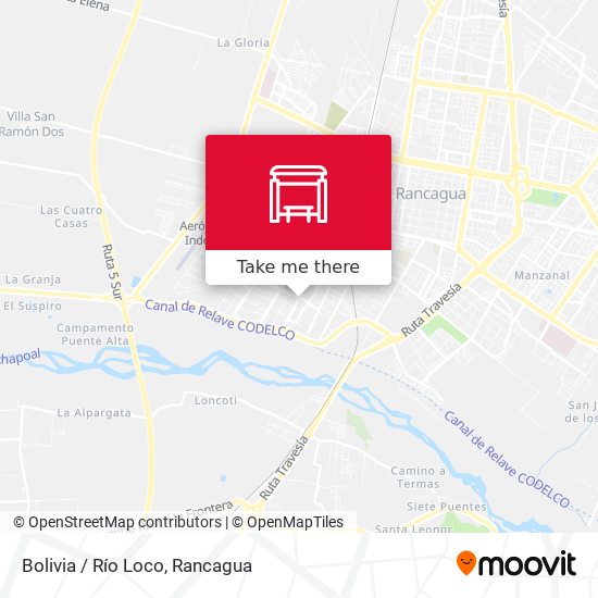 Mapa de Bolivia / Río Loco