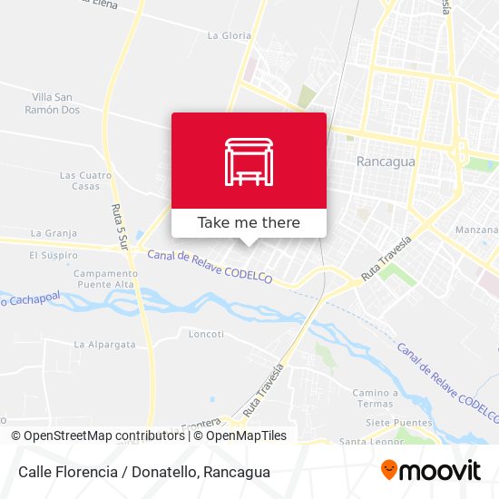 Mapa de Calle Florencia / Donatello