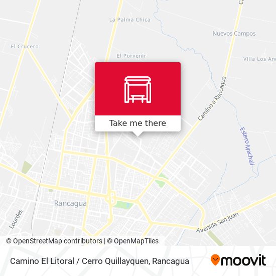 Mapa de Camino El Litoral / Cerro Quillayquen