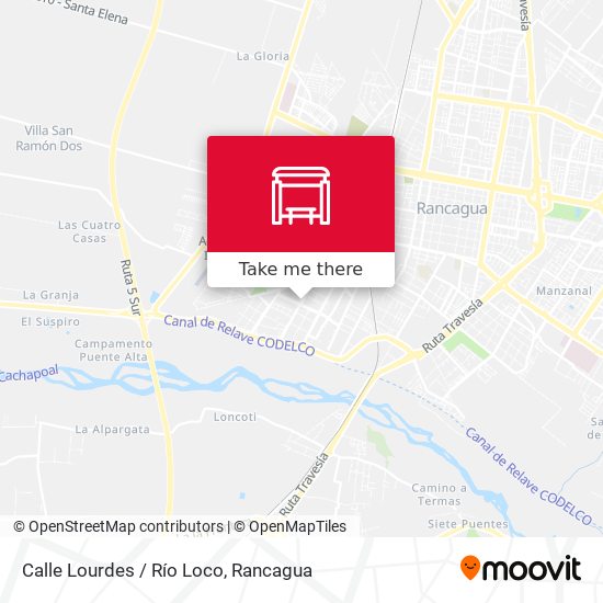 Calle Lourdes / Río Loco map