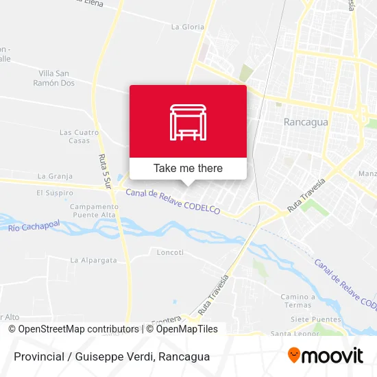 Mapa de Provincial / Guiseppe Verdi