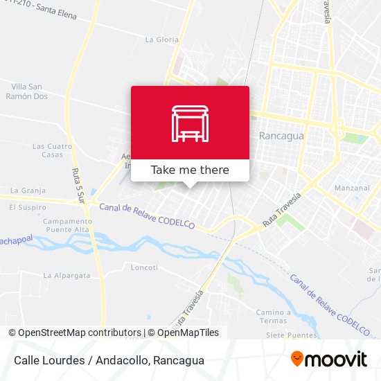 Calle Lourdes / Andacollo map