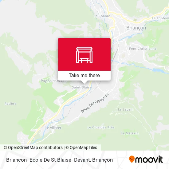 Briancon- Ecole De St Blaise- Devant map
