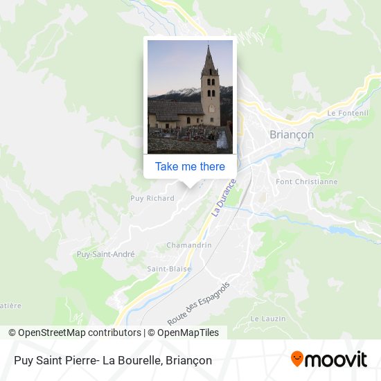 Puy Saint Pierre- La Bourelle map