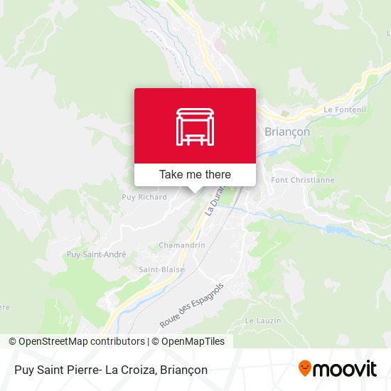 Puy Saint Pierre- La Croiza map