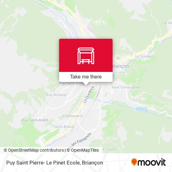 Puy Saint Pierre- Le Pinet Ecole map