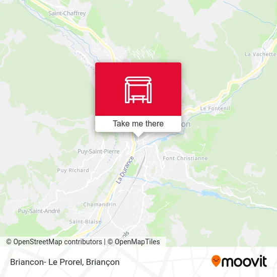 Briancon- Le Prorel map
