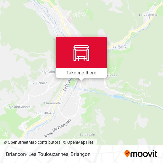 Briancon- Les Toulouzannes map