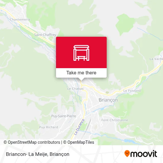 Briancon- La Meije map