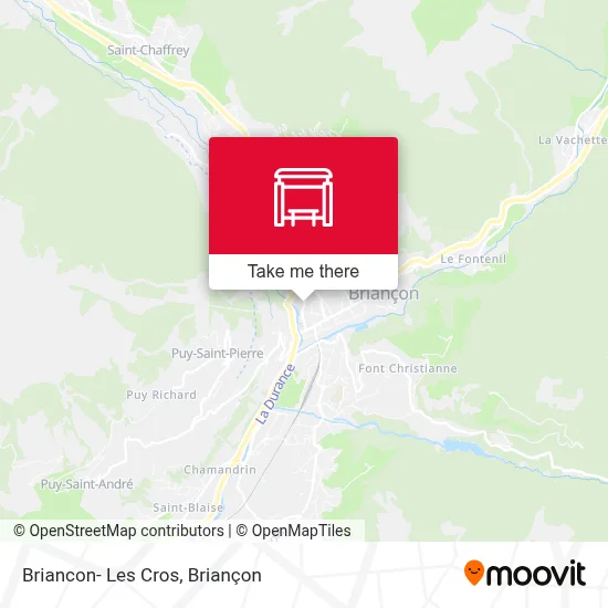 Briancon- Les Cros map