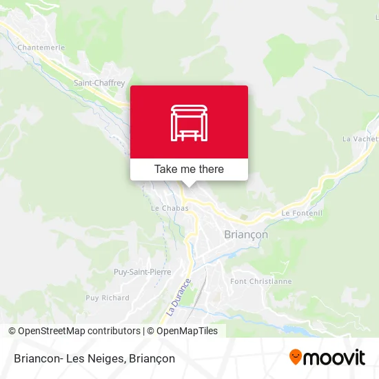 Briancon- Les Neiges map
