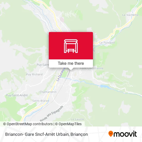 Briancon- Gare Sncf-Arrêt Urbain map