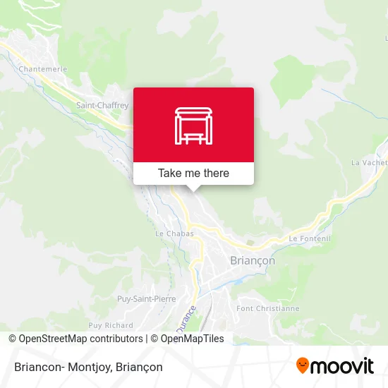 Briancon- Montjoy map