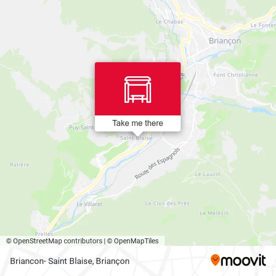 Briancon- Saint Blaise map