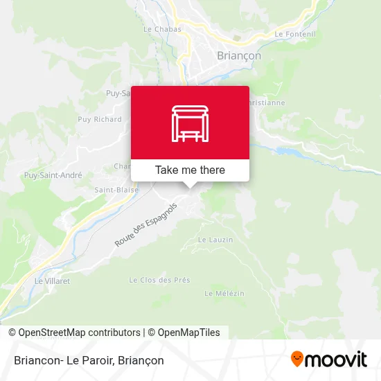 Briancon- Le Paroir map