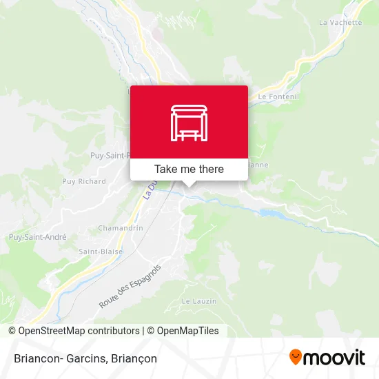 Briancon- Garcins map