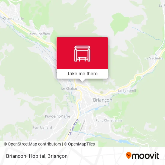 Briancon- Hopital map