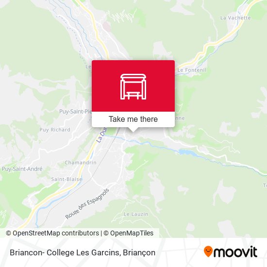 Briancon- College Les Garcins map