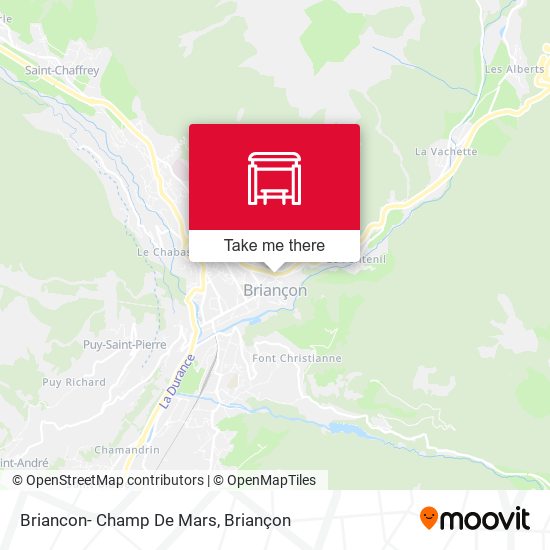 Briancon- Champ De Mars map