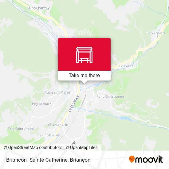 Briancon- Sainte Catherine map