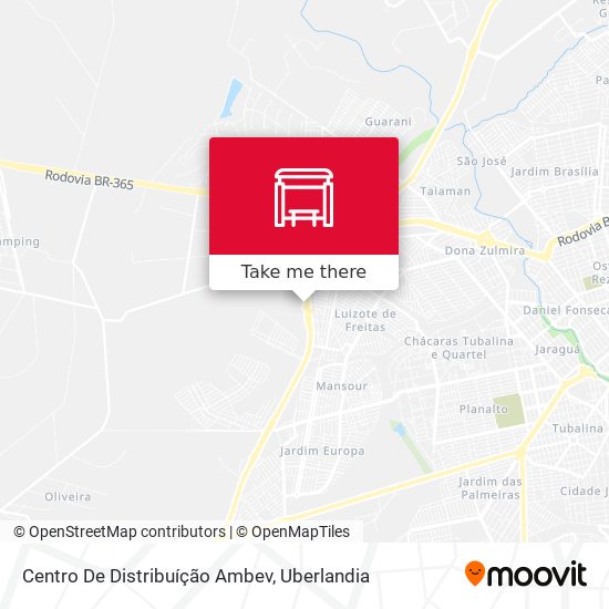 Mapa Centro De Distribuíção Ambev